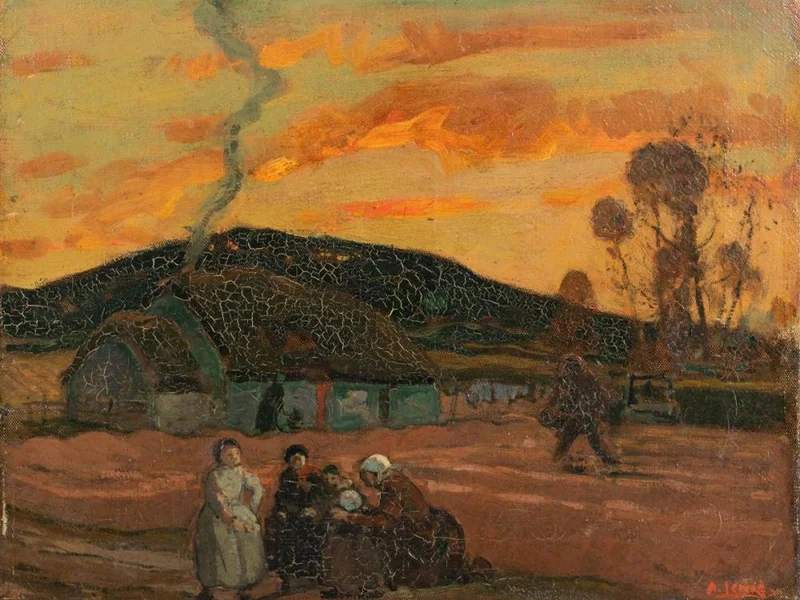 1827-Alfred-Adolphe-Édouard Lepère - Paesaggio con figure